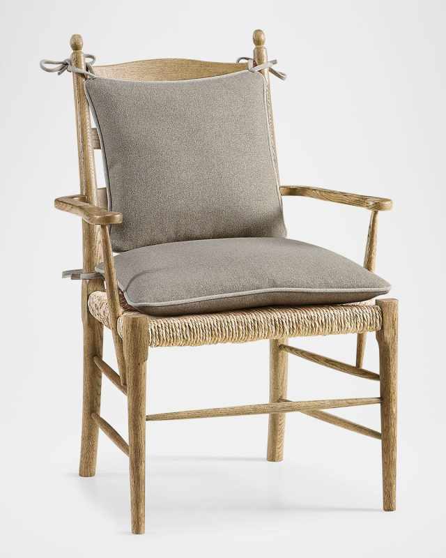 Timeless Doppler Ladderback Dining Arm Chairs, Set of 2